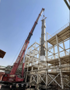 Angel Yeast (Egypt) Project of Wuhan Engineering Company has successfully completed the hoisting of l