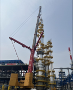 The upper section of the vacuum tower of Zhonghai Asphalt’s 300 KMTA special oil hydrogenation proj