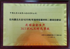 Inner Mongolia Daqo phase II project undertaken by the northwest branch was awarded by the owner